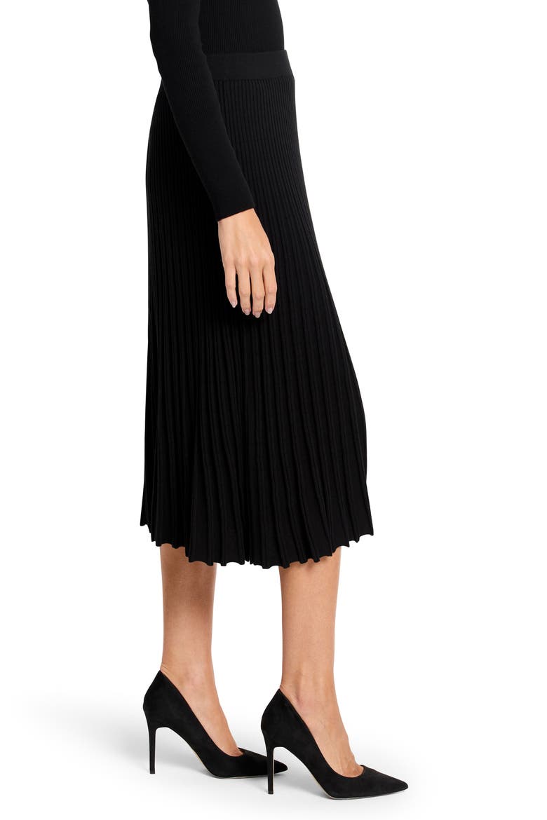 Rib Sweater Midi Skirt, Alternate, color, BLACK ONYX