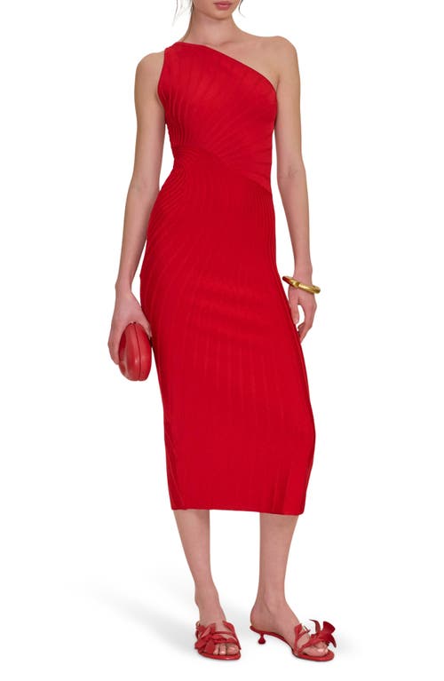 Cult Gaia Raith One-shoulder Knit Midi Dress