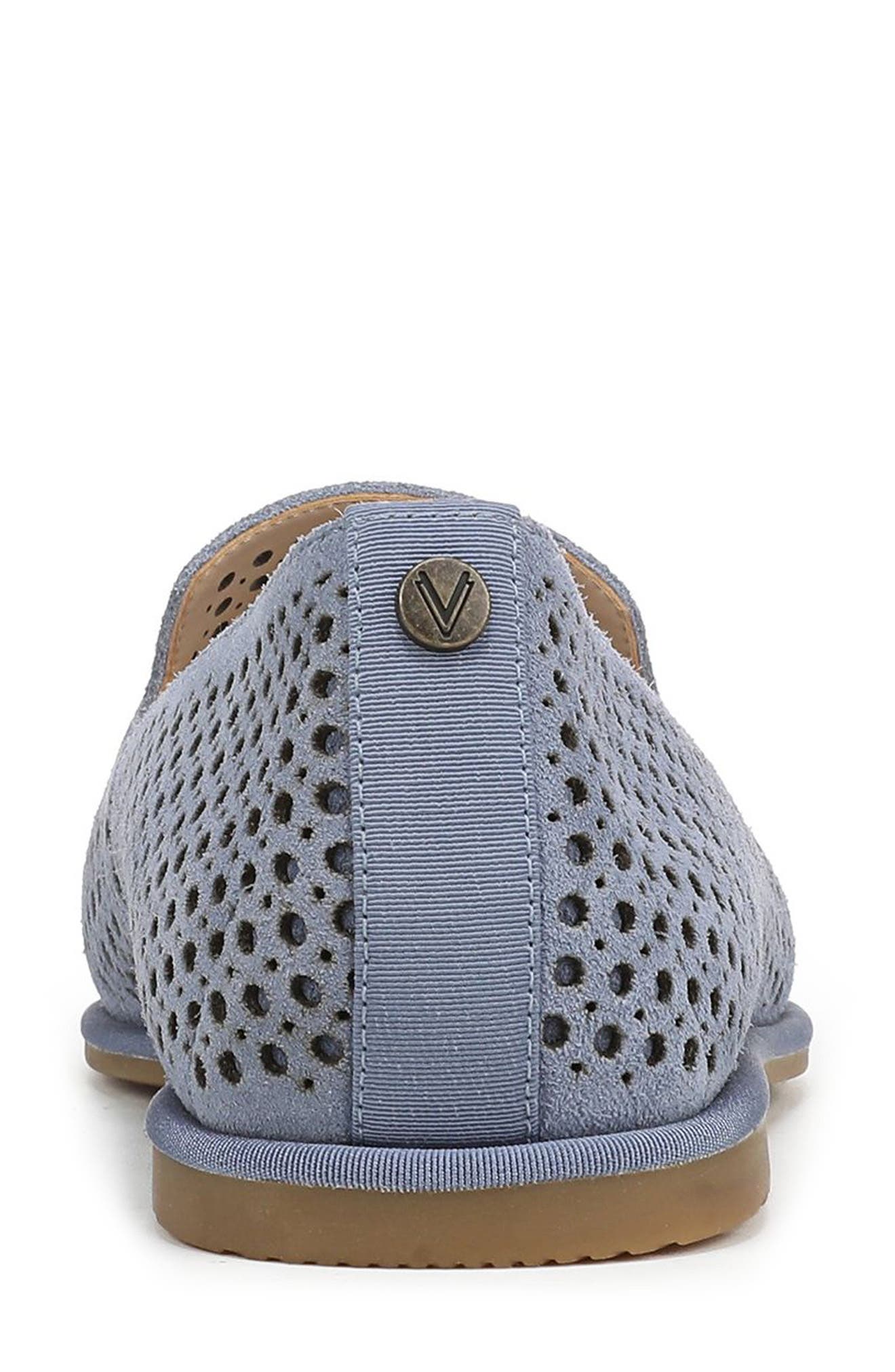 Vionic Willa 2.0 Perforated Flat, Alternate, color, Pacific Blue