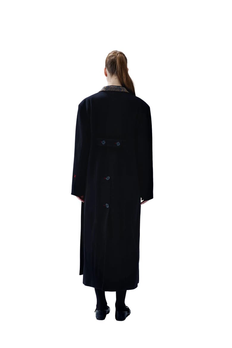 Wool & Cashmere Blend Your *Itch Oversized Long Overcoat, Alternate, color, BLACK