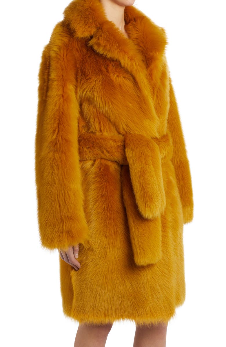 Bottega Veneta Toscana Genuine Shearling Belted Coat, Alternate, color,