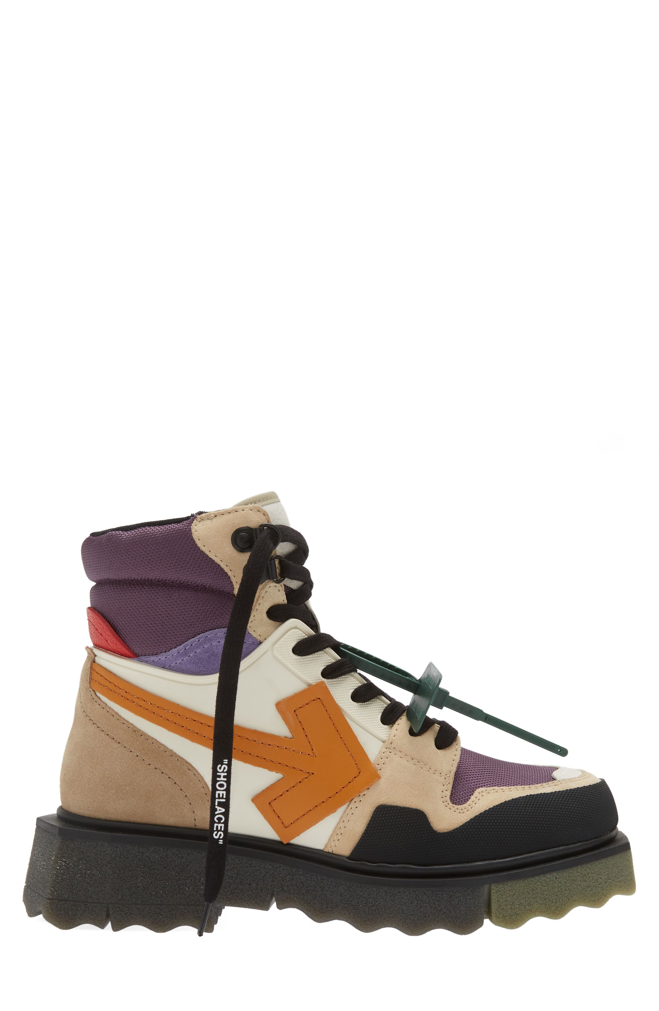 Off-White Sponge Sole Hiking Boot, Alternate, color, 