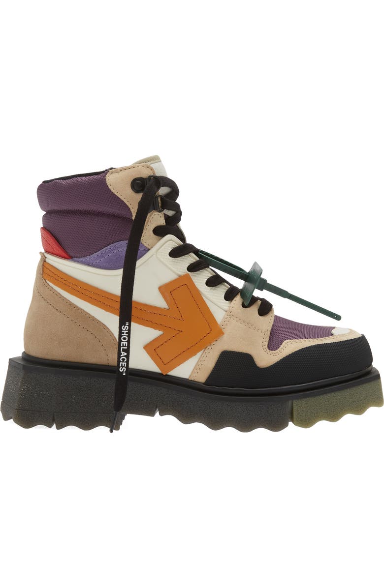 Off-White Sponge Sole Hiking Boot, Alternate, color,