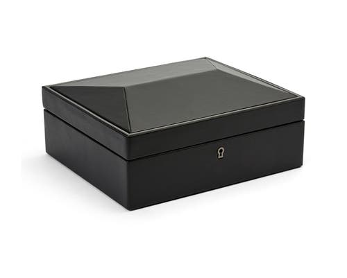 Wolf British Racing 8 Piece Watch Box In Black