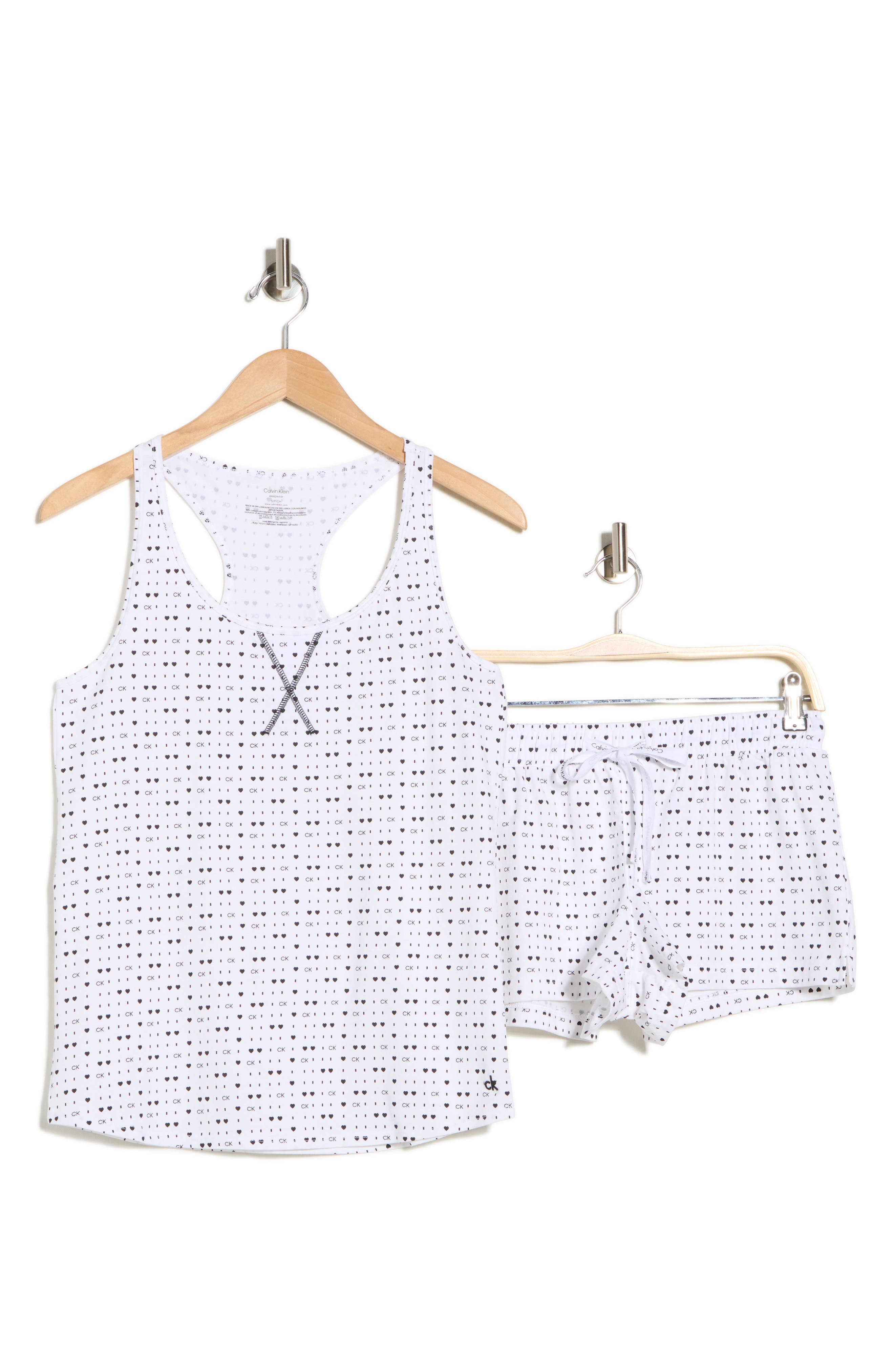 Calvin Klein Jersey Tank & Shorts Pajama 2-Piece Set