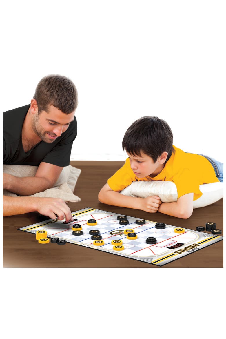 Boston Bruins Checkers Board Game, Alternate, color, Multicolor