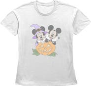 Mickey & Friends Womens Mickey & Friends Pumpkin Costumes Mice T Shirt