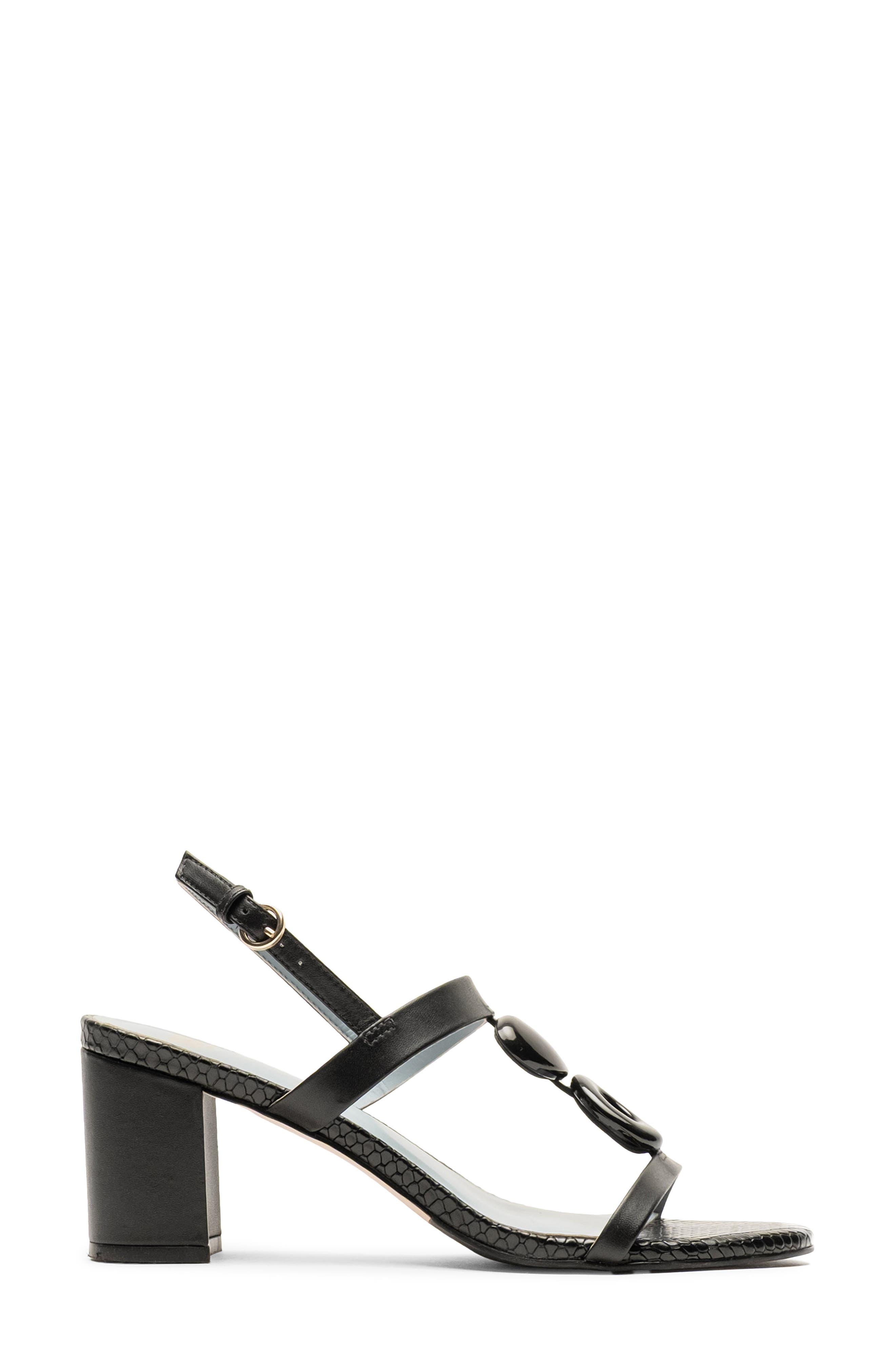 Frances Valentine Bianca Slingback Sandal, Alternate, color, Black