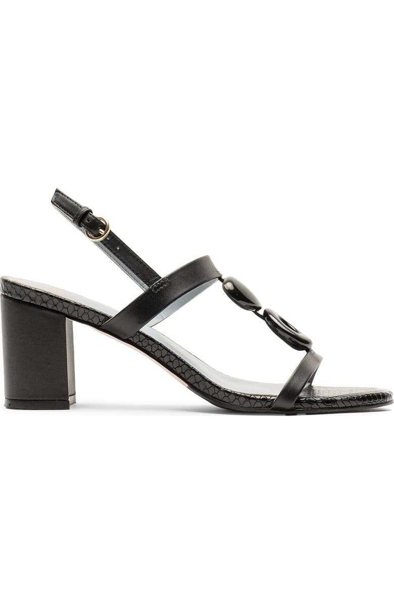 Frances Valentine Bianca Slingback Sandal, Alternate, color, Black