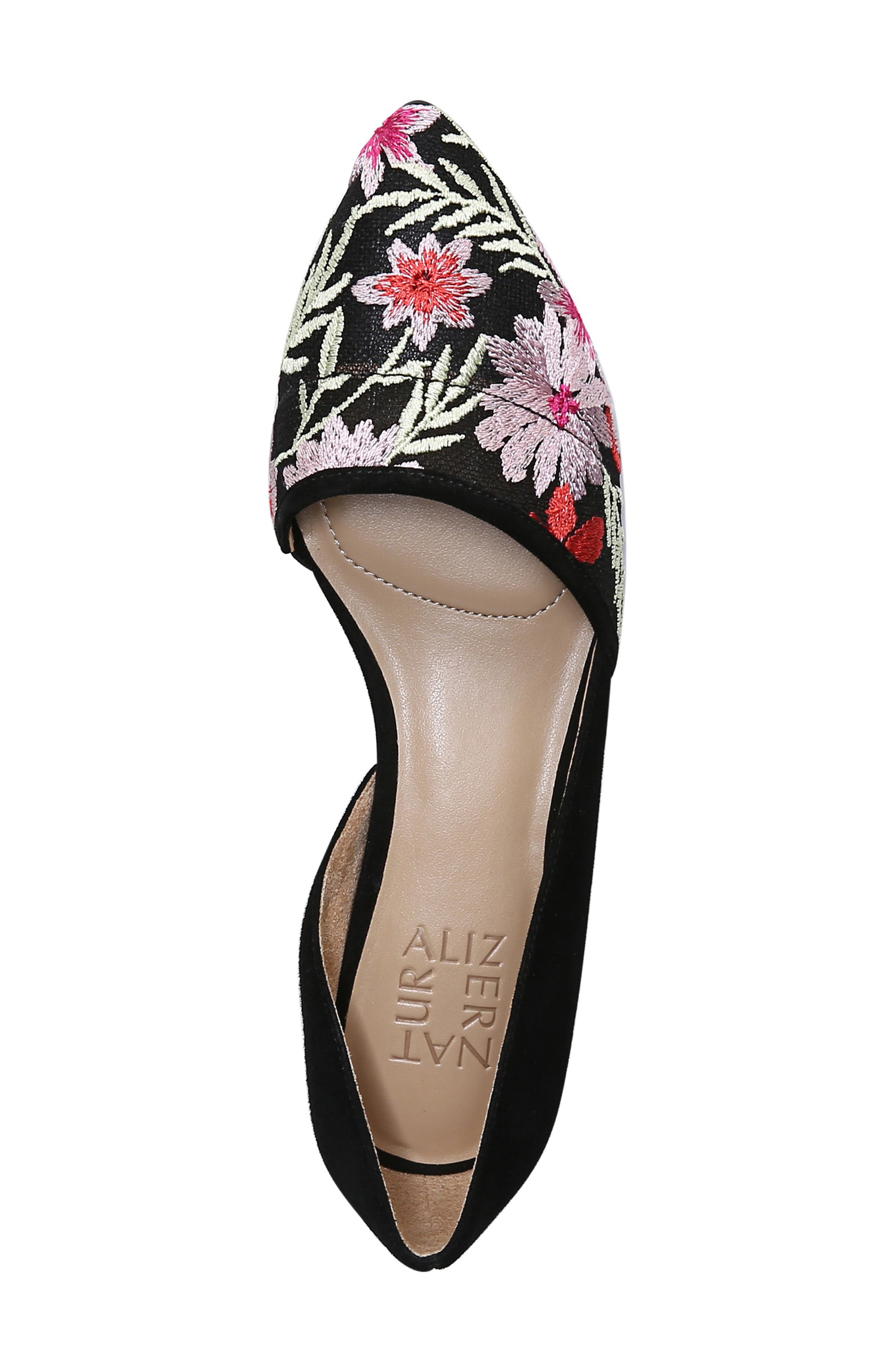 Naturalizer Samantha Half d'Orsay Flat, Alternate, color, 