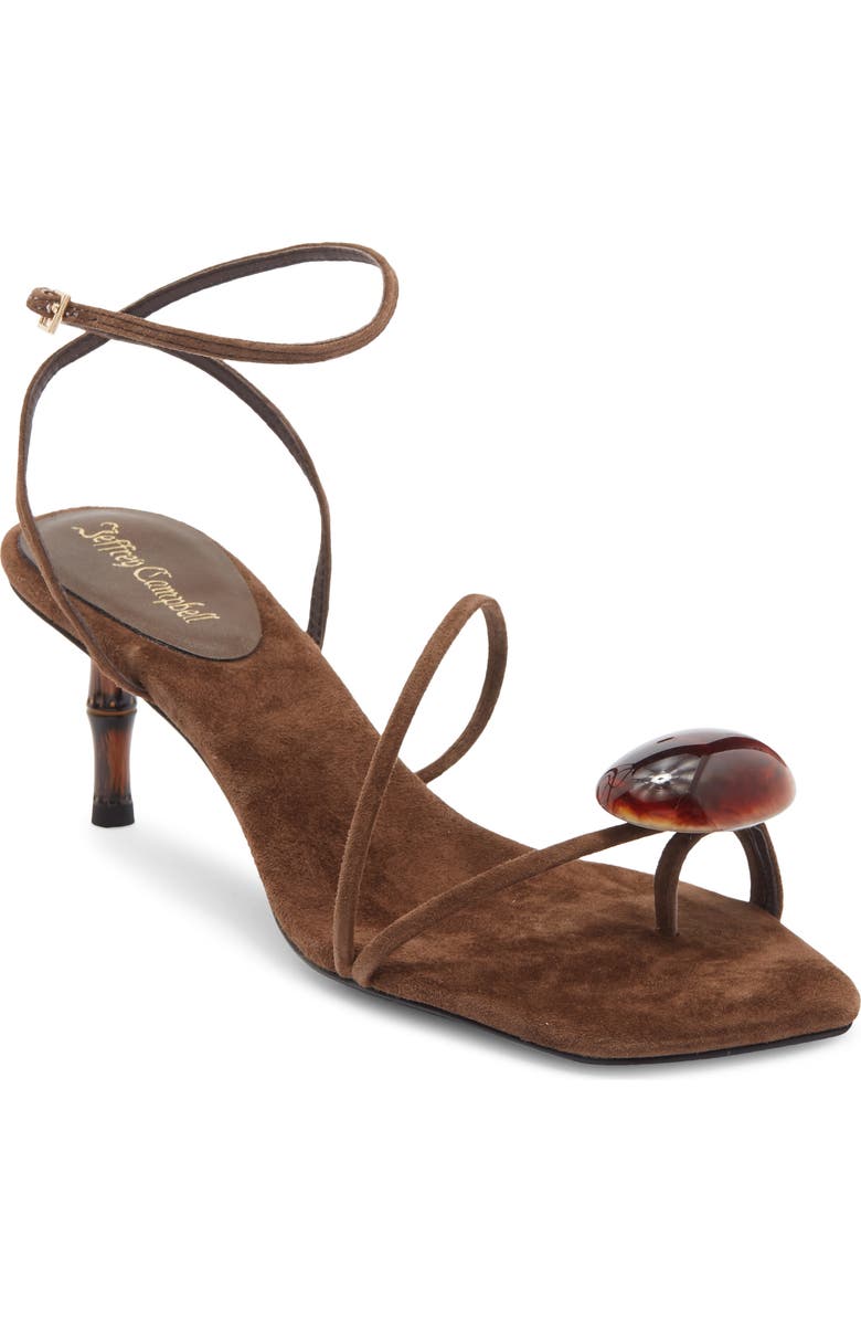 Jeffrey Campbell Carnelian Sandal, Main, color, Espresso Suede
