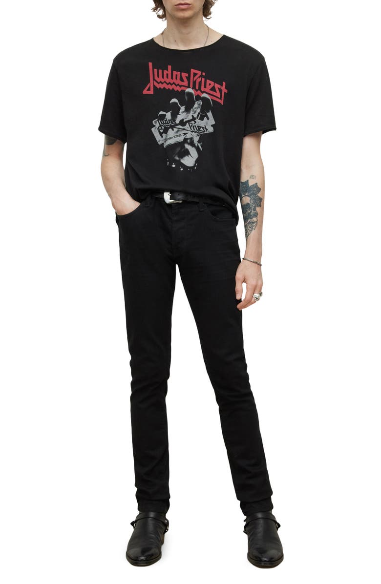 John Varvatos Cotton Graphic Tee, Alternate, color, 