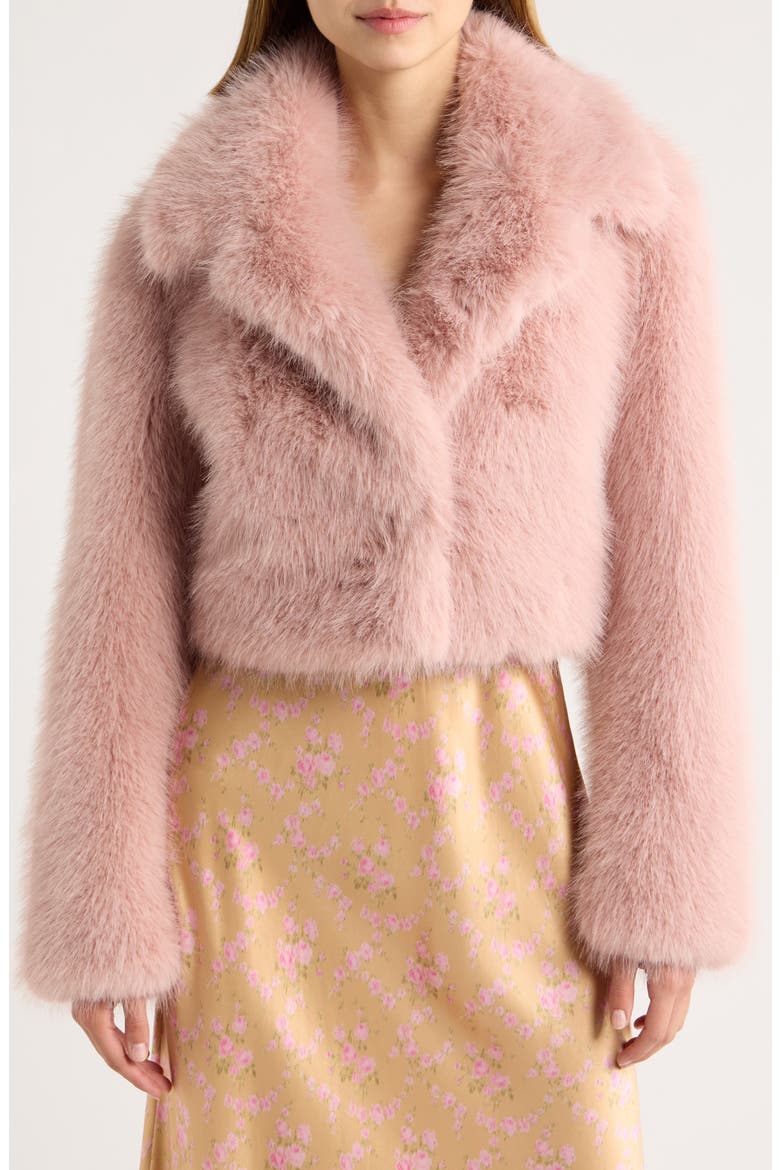 Stroma Faux Fur Jacket, Alternate, color, SMOKED MAUVE