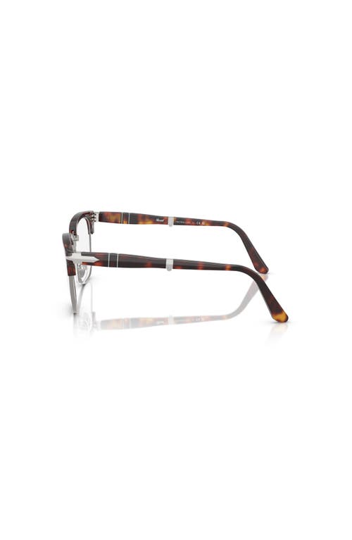 Persol 52mm Square Optical Glasses In Black