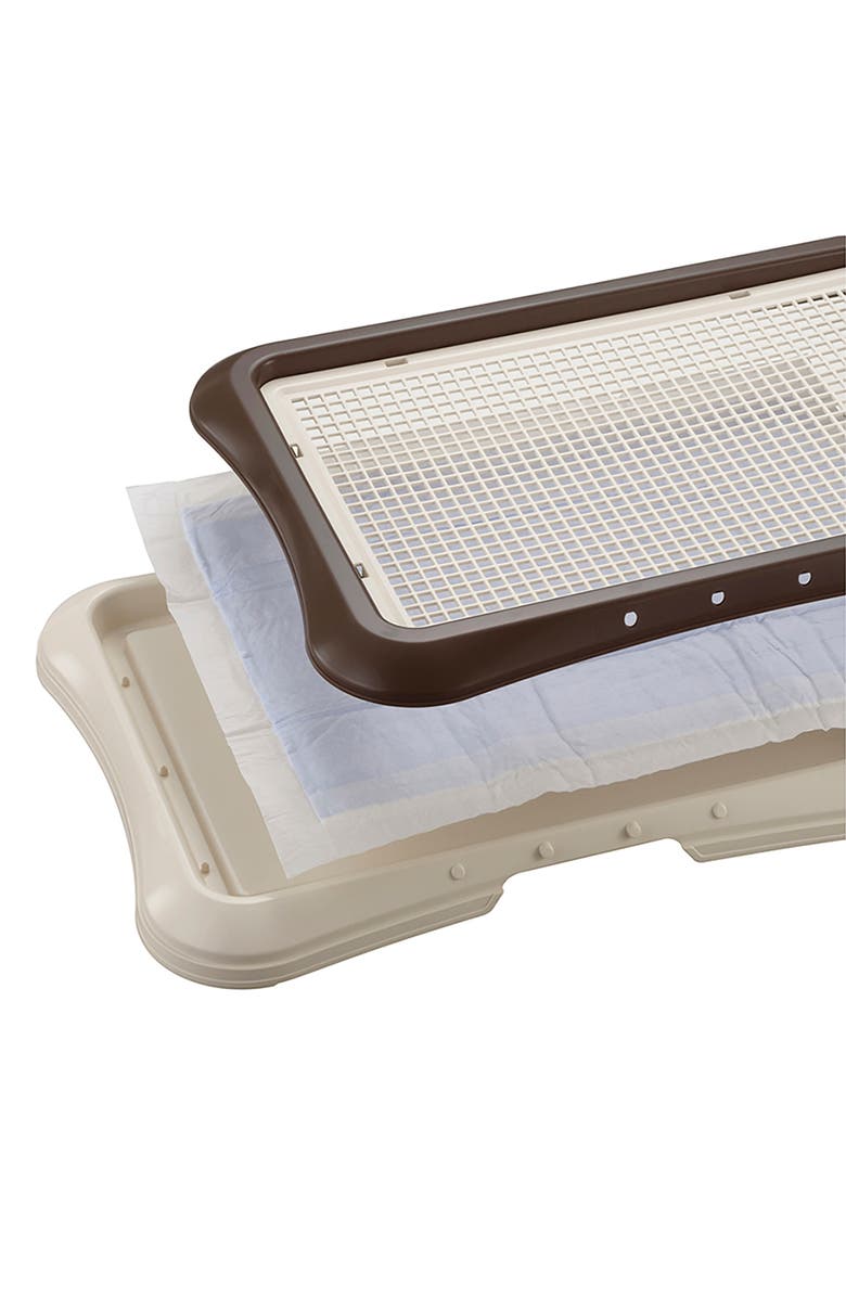 Richell PAW TRAX Mesh Dog Potty Training Tray, Alternate, color, Multicolored
