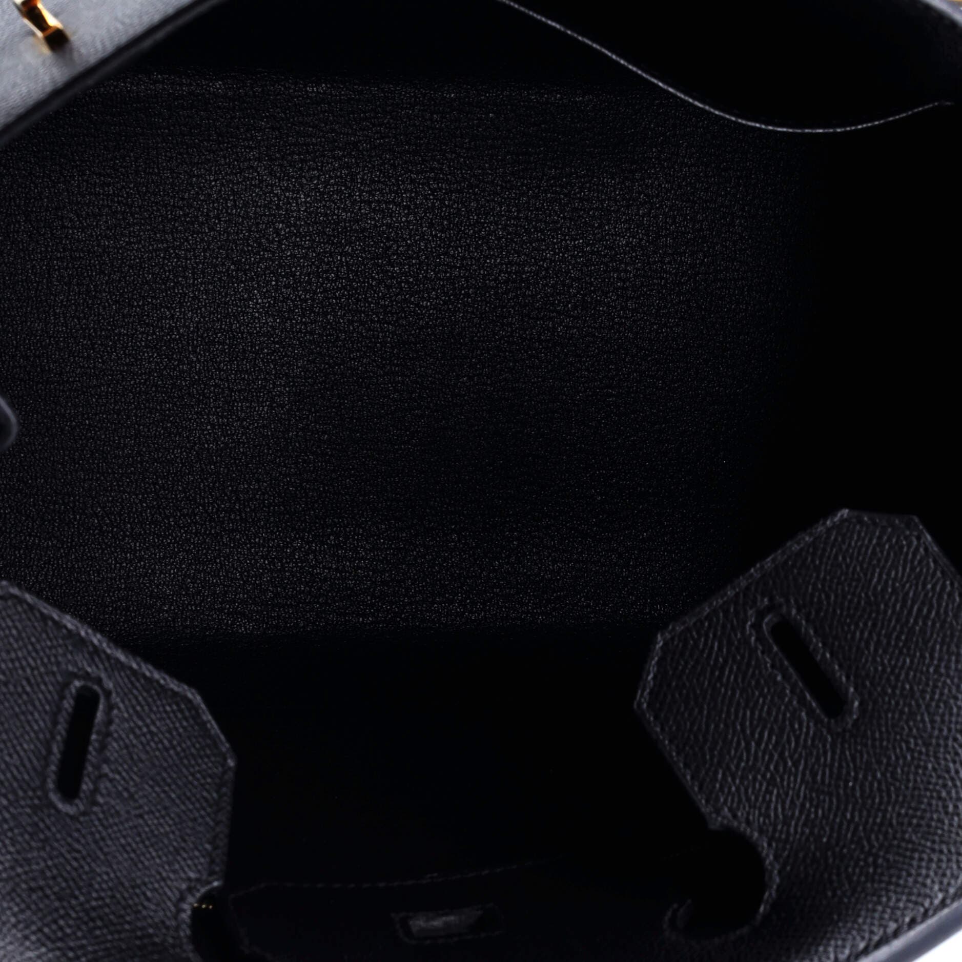 Pre-Owned Hermes Birkin Sellier Bag Black Epsom with Gold Hardware 30, Alternate, color, 