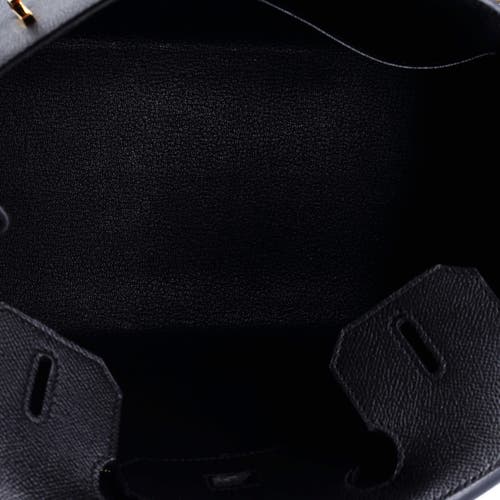 Pre-owned Hermes  Hermes Birkin Sellier Bag Black Epsom With Gold Hardware 30 In Black