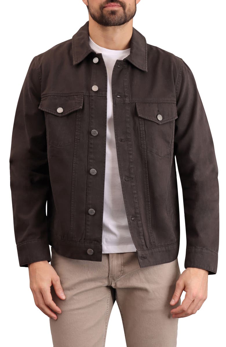 Bagatelle Denim Trucker Jacket, Main, color, 