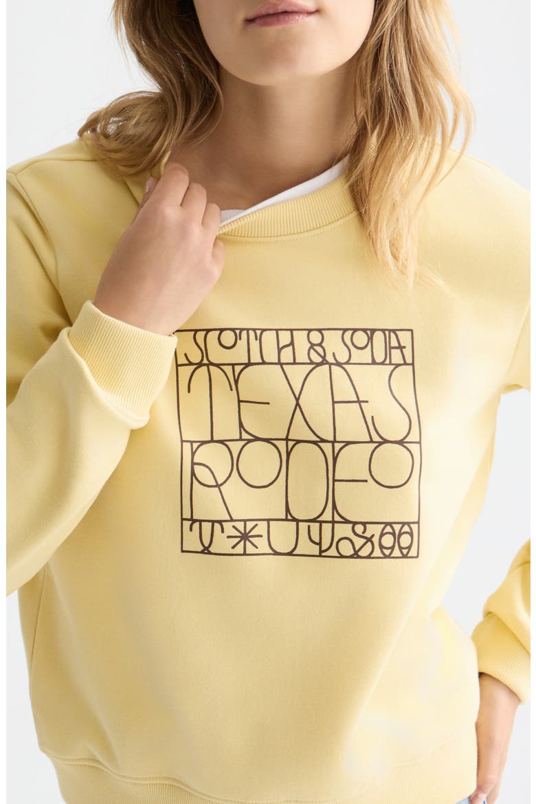 Texas Rodeo Cotton Graphic Sweatshirt, Alternate, color, PARSNIP