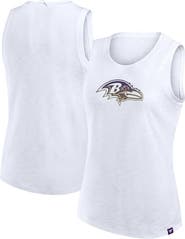 FANATICS Women's Fanatics White Baltimore Ravens Slub Tank Top