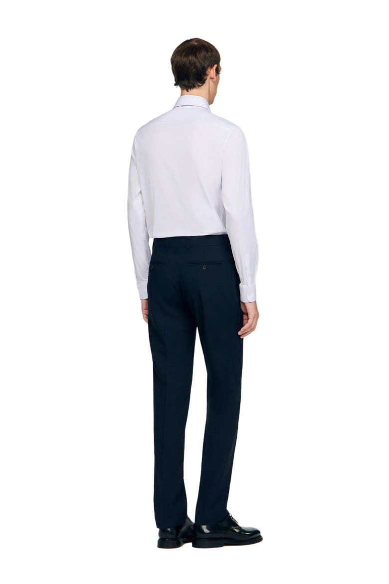 Wool suit trousers, Alternate, color, Navy blue