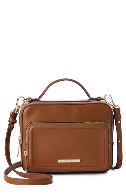 Tori Leather Top Carry Handle Bag