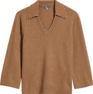 Wit & Wisdom Bead Trim Sweater