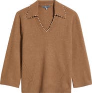 Wit & Wisdom Bead Trim Sweater