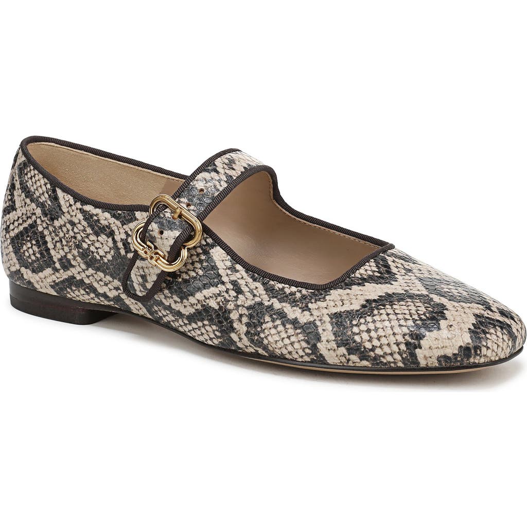Sam Edelman Michaela Mary Jane Flat In Gray