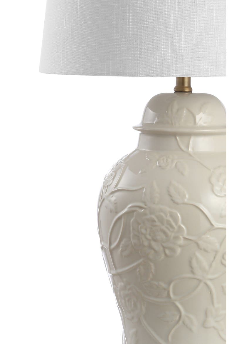 Naiyou 29.5" Ceramic Classic Traditional LED Lamp Table Lamp, Cream, Alternate, color, Cream