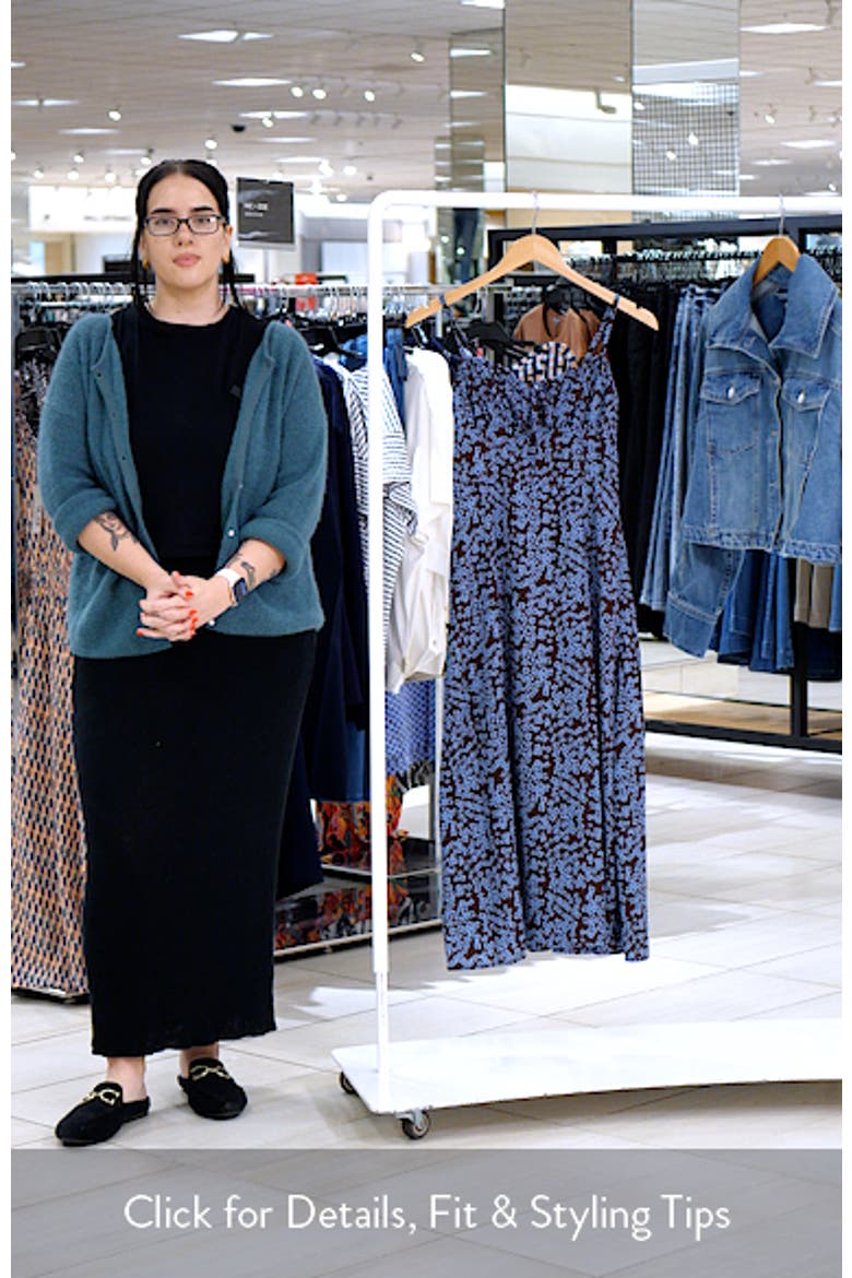 Floral Spaghetti Strap Midi Dress video