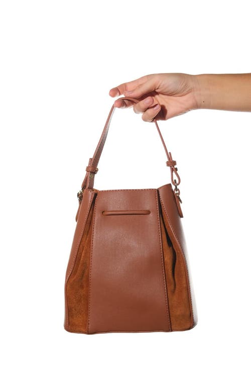 Forever & Always Shoes Maralis Leather Shoulder Bag In Brown