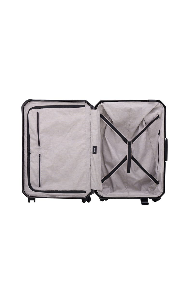 Voja Medium check in 26 inch Lightweight Luggage, Alternate, color, Midnight Black