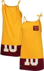 REFRIED APPAREL Women's Refried Apparel Gold Washington Commanders Sleeveless Tank Dress