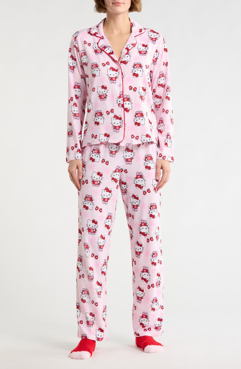 Hello Kitty Pajamas & Socks Set, Alternate, color, Light Pink Print