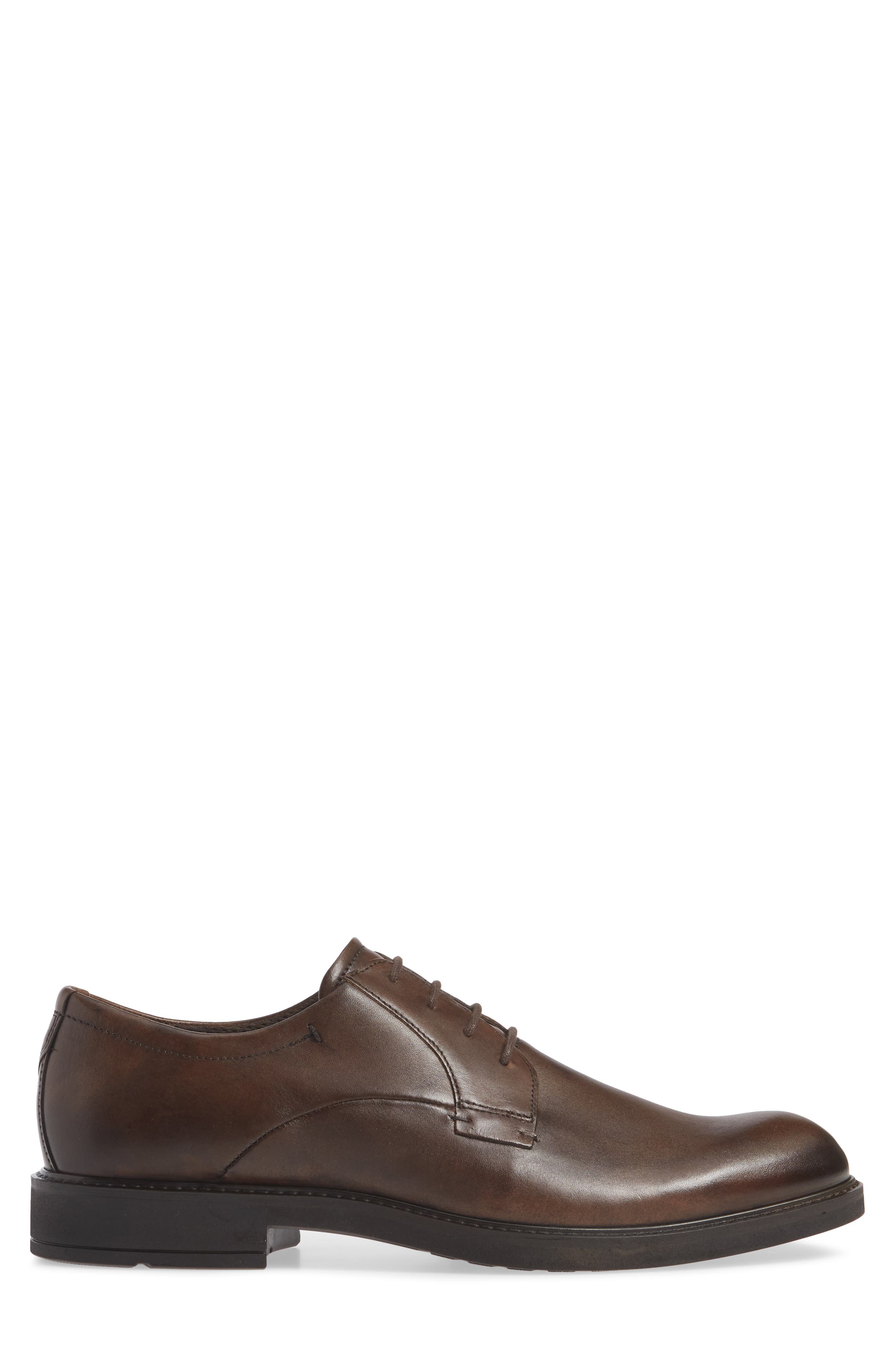 Vitrus III Plain Toe Derby, Alternate, color, COCOA BROWN LEATHER