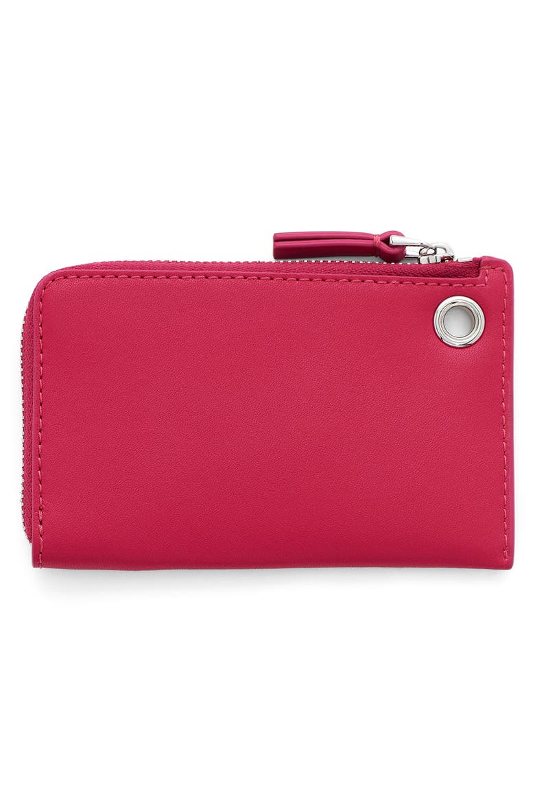 The Charm Top Zip Wallet, Alternate, color, RASPBERRY PINK