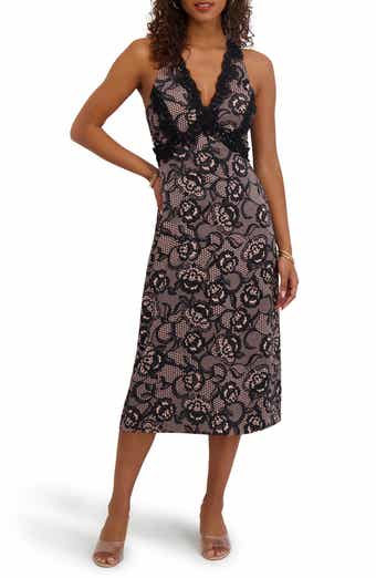 Siena Printed Satin Midi Dress