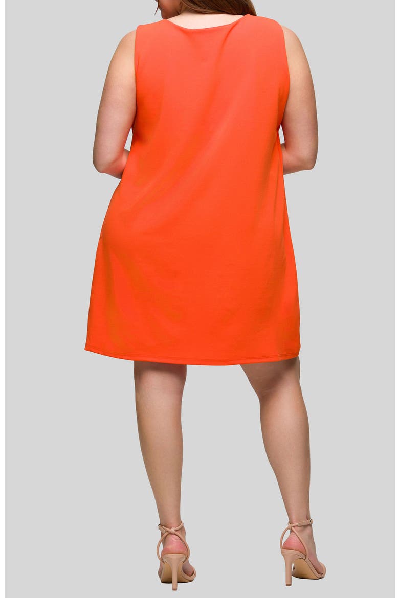 Sleeveless Shift Dress, Alternate, color, ORANGE