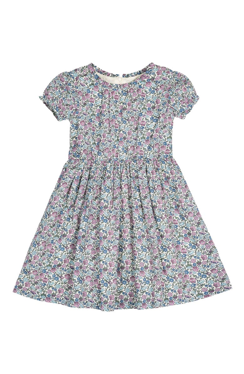 Hope & Henry Baby Girls' Organic Ruffle Edge Puff Sleeve Dress, Infant, Main, color, 