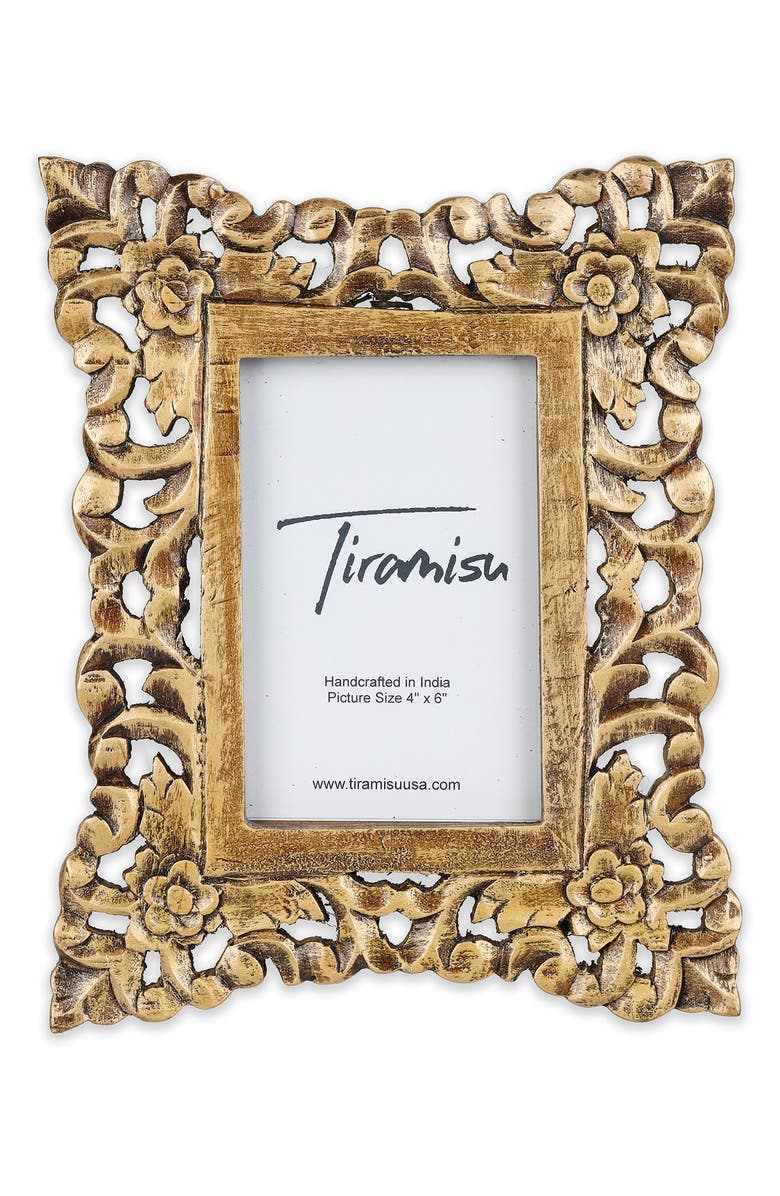 Tiramisu Antique Chic Picture Frame, Main, color, Gold/ Antique