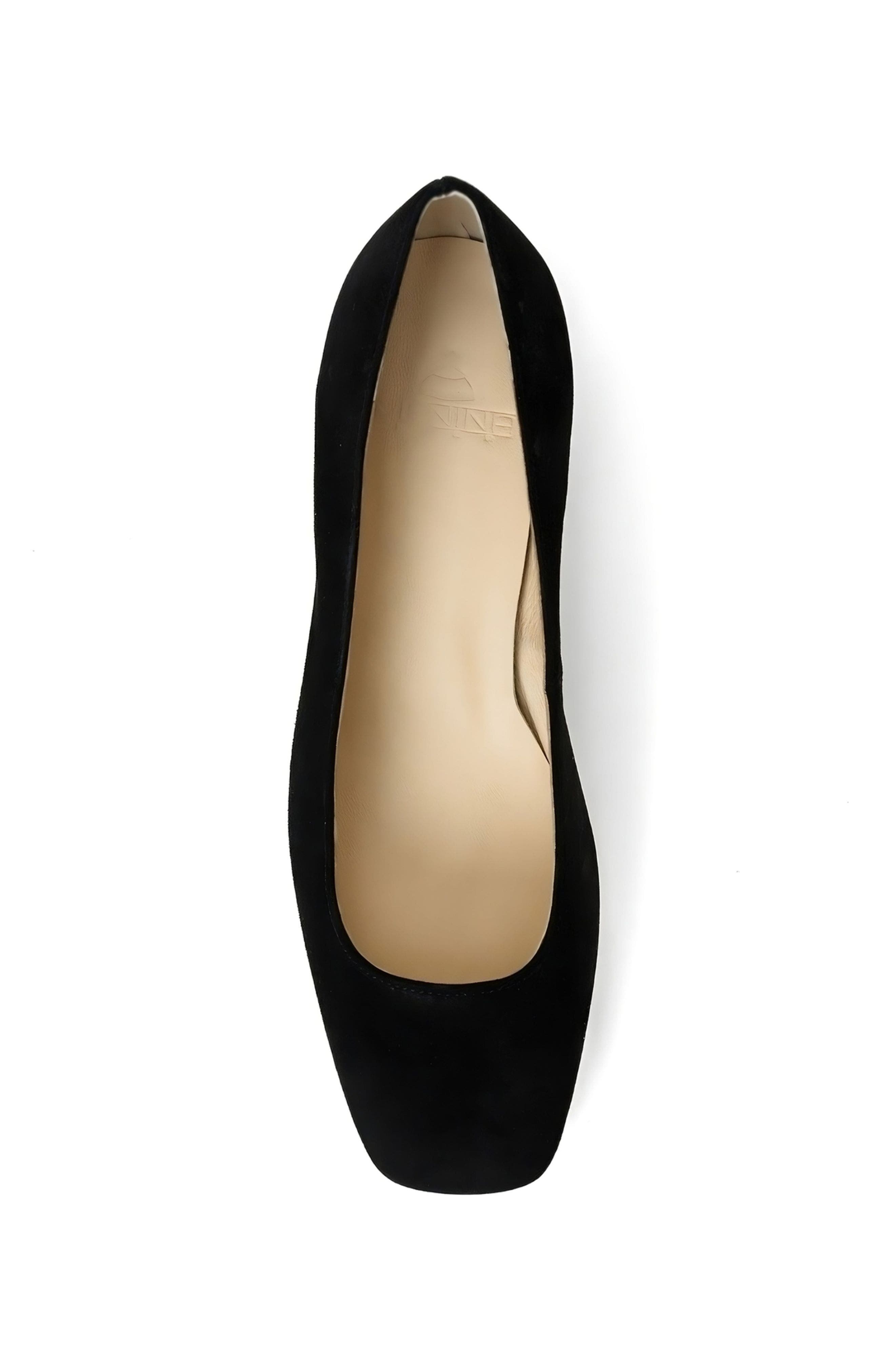 Menina Step Leticia Leather Ballet Flat, Alternate, color, Black