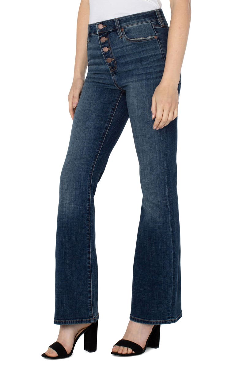Liverpool Los Angeles Lucy Exposed Button High Waist Bootcut Jeans, Alternate, color, 