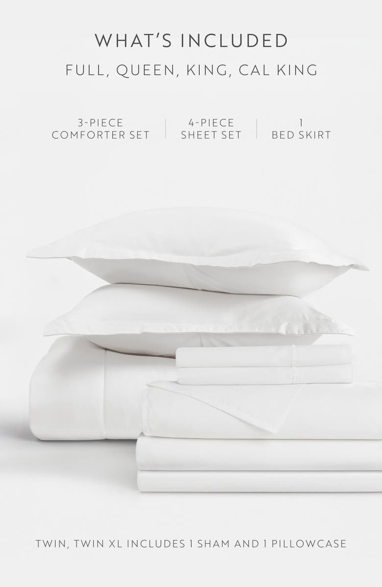 IENJOY HOME Premium Comforter & Sheet Bed In A Bag Set, Alternate, color, White