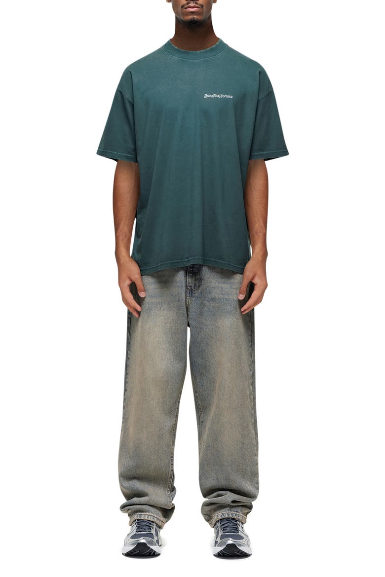 Vintage Wash Relaxed T-Shirt, Alternate, color, GREEN