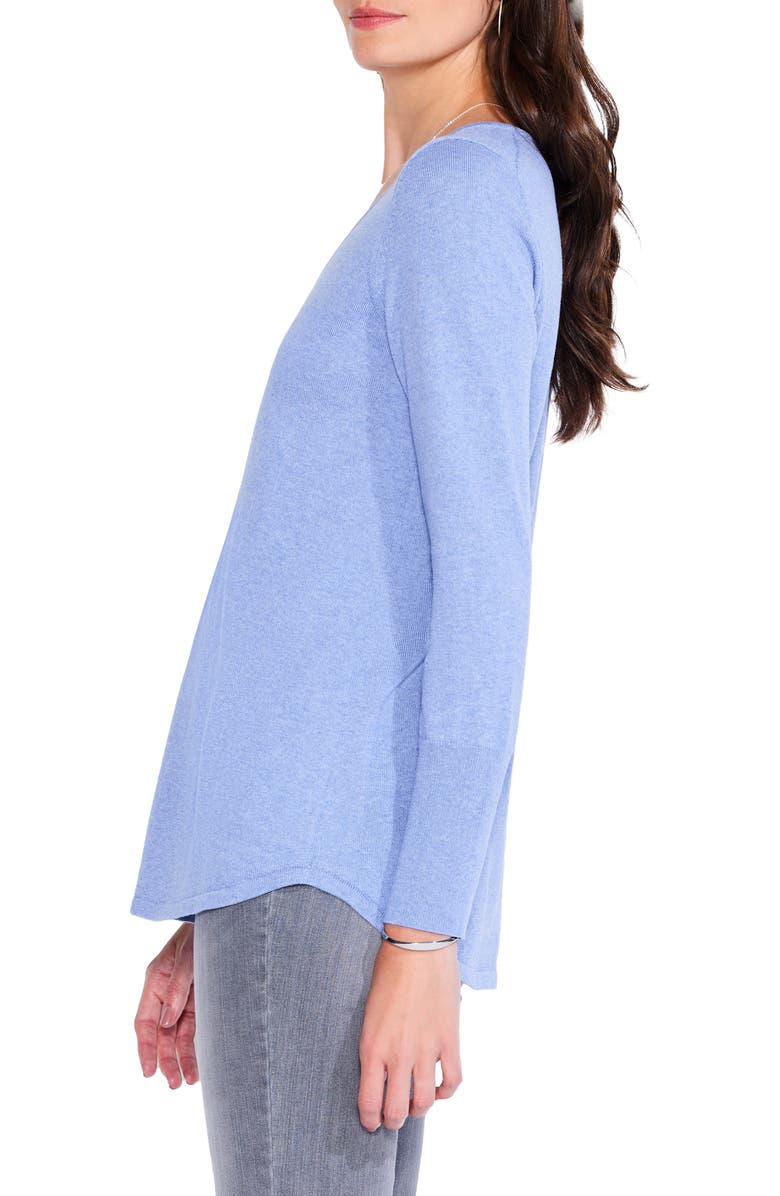 NIC+ZOE Vital V-Neck Sweater, Alternate, color, Iris