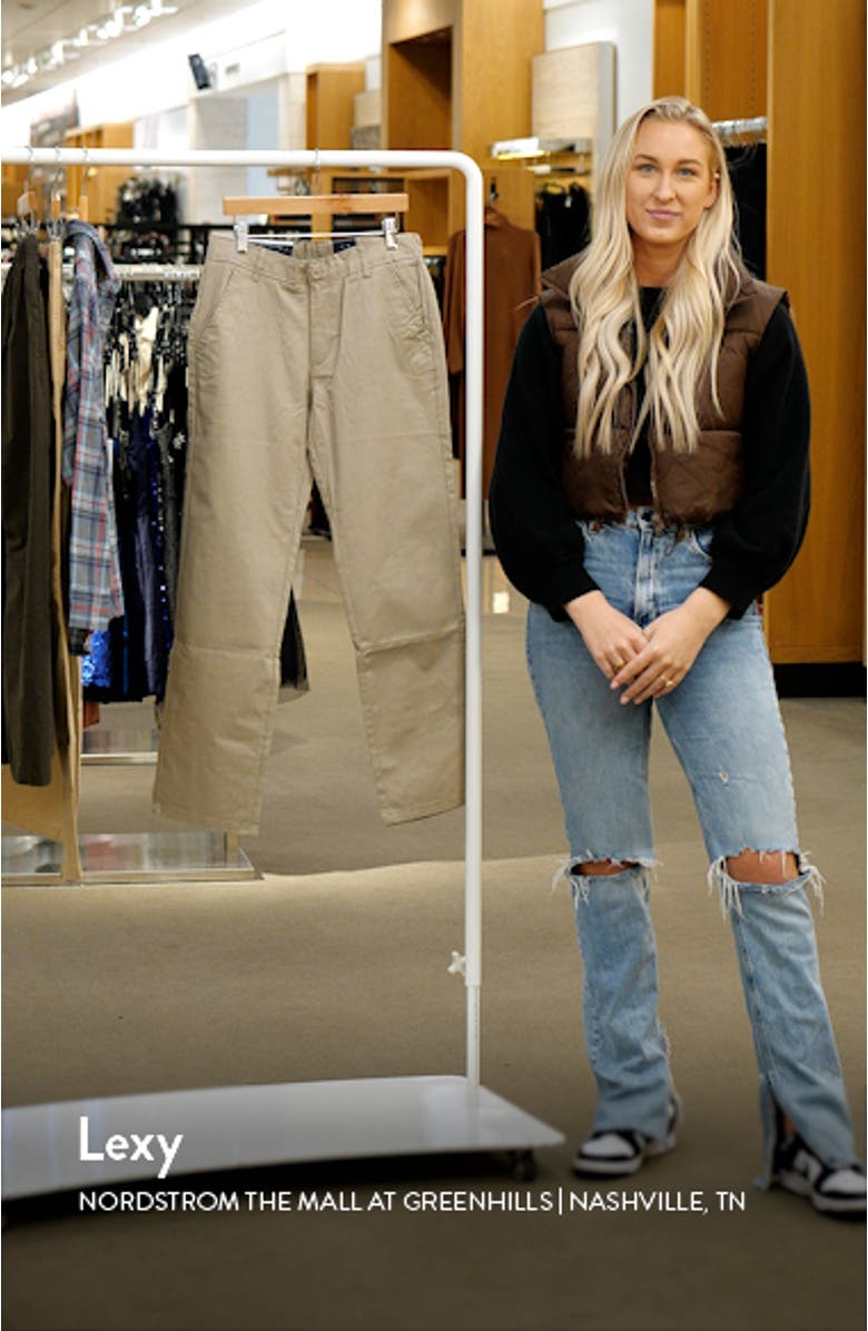 Kids' Flat Front Twill Pants, sales video thumbnail