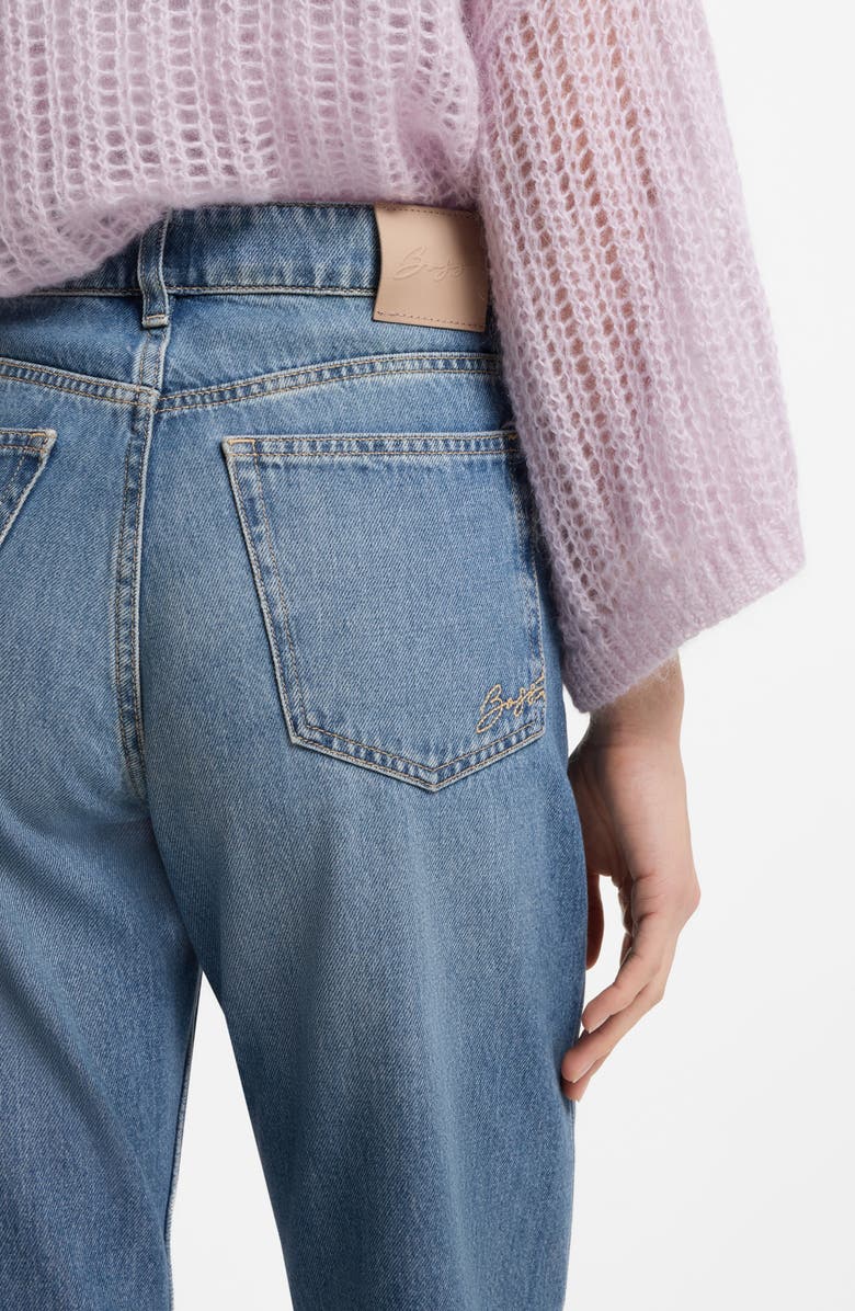 BOSS Orange Ada High Waist Wide Leg Jeans, Alternate, color, Open Blue