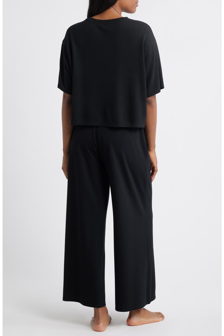 Comfy Jersey Pajamas, Alternate, color, BLACK