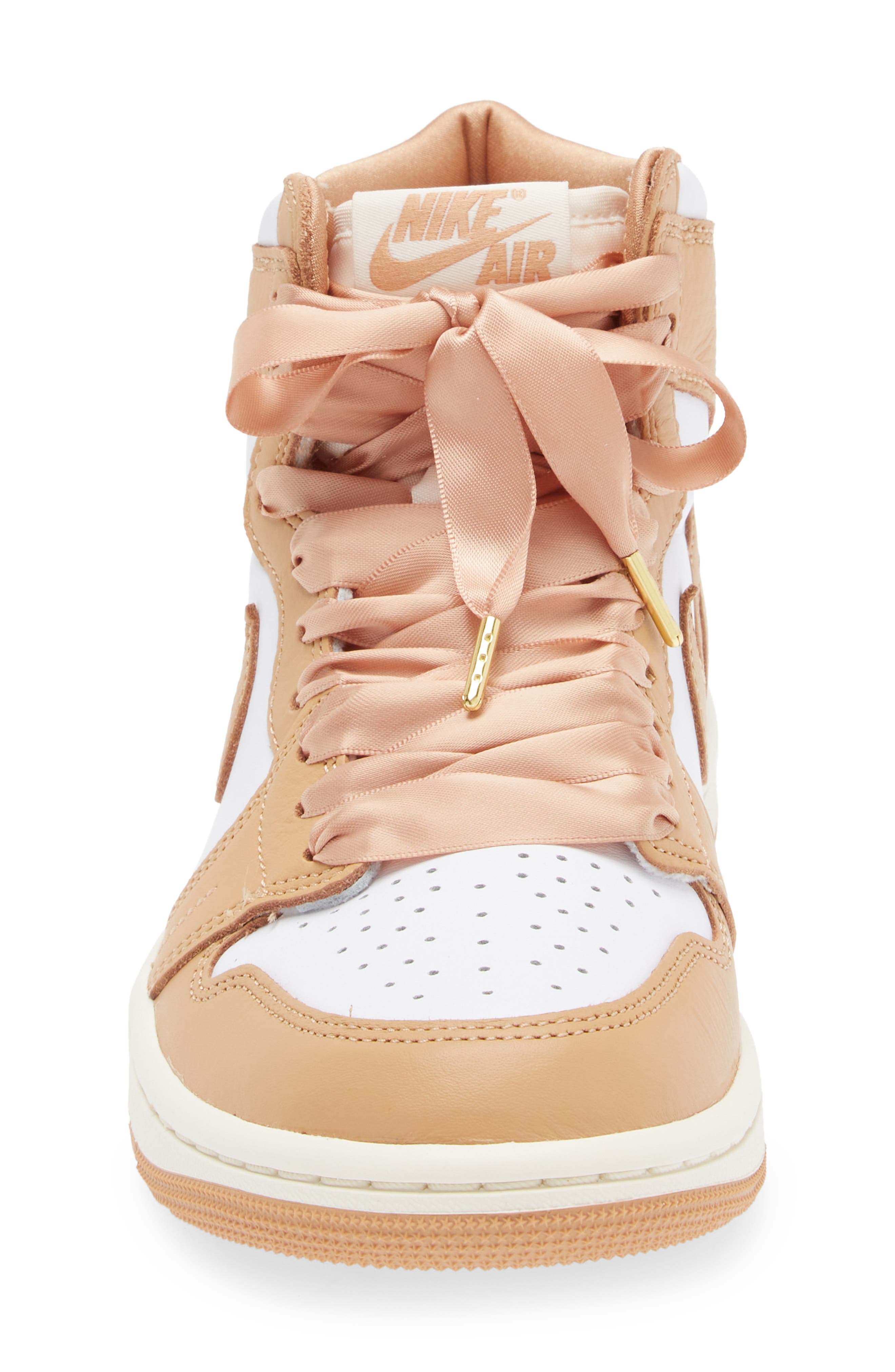 Air Jordan 1 Retro High Top Sneaker, Alternate, color, PRALINE/ WHITE/ SAIL